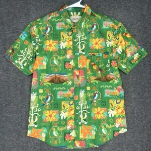 RSVLTS Shirt Mens M Green Disney Parks Enchanted Tiki Room kunuflex